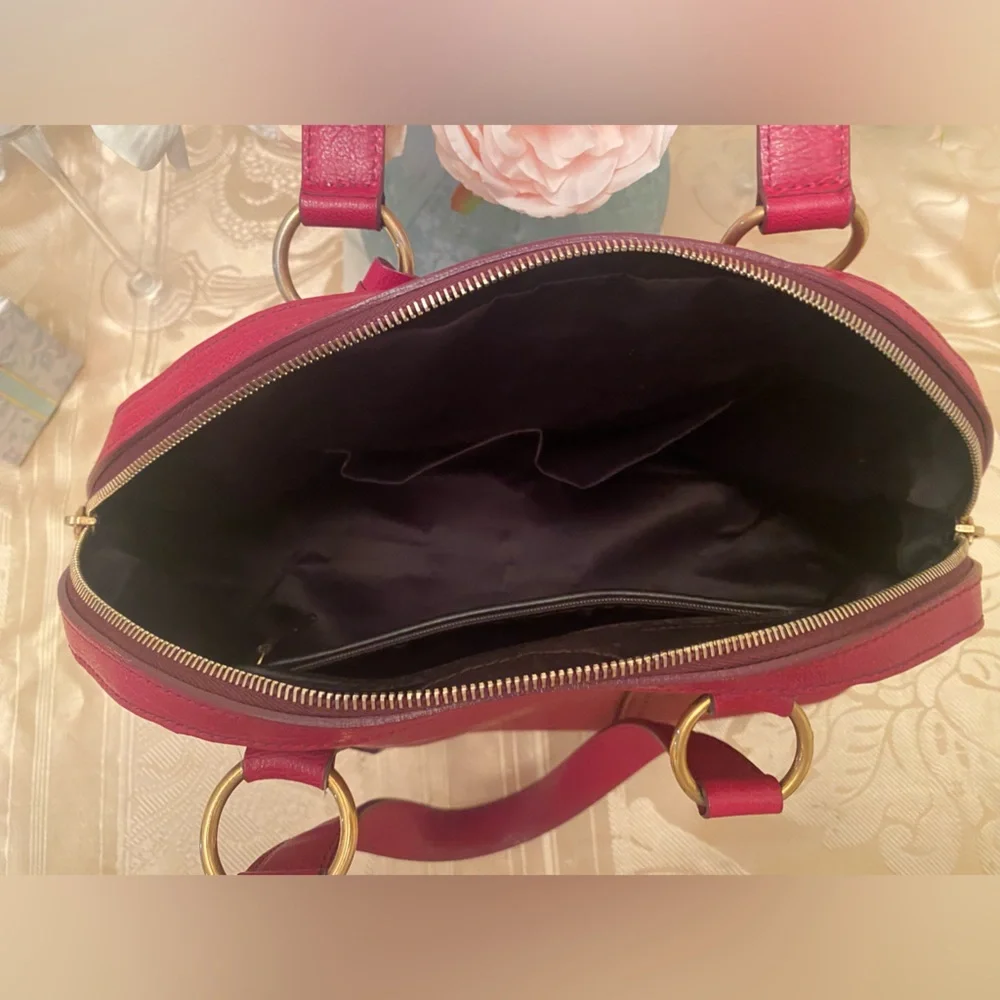 YSL bowling style leather bag